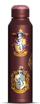 Harry Potter: Pyramid - Colourful Crest (Slim Metal Drinks Bottle / Bottiglia)