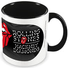 Rolling Stones (Black Diamond) Black Coloured-Inner Mug