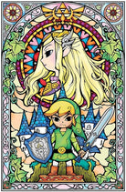 Nintendo: Pyramid - The Legend Of Zelda - Stained Glass (Poster Maxi 61X91,5 Cm)