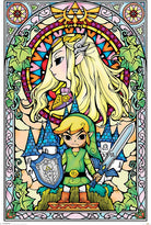 Nintendo: Pyramid - The Legend Of Zelda - Stained Glass (Poster Maxi 61X91,5 Cm)