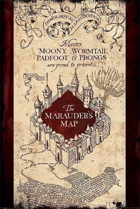 Harry Potter: Pyramid - The Marauders Map (Poster Maxi 61X91,5 Cm)