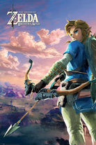 Nintendo: Pyramid - The Legend Of Zelda - Breath Of The Wild - Hyrule Scene Landscape (Poster Maxi 61X91,5 Cm)
