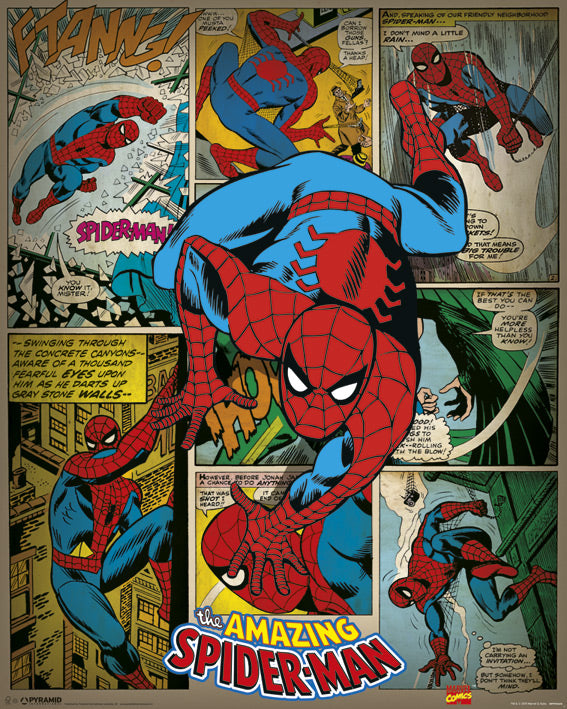 Marvel: Pyramid - Spider-Man - Retro (Poster Mini 40x50 Cm)