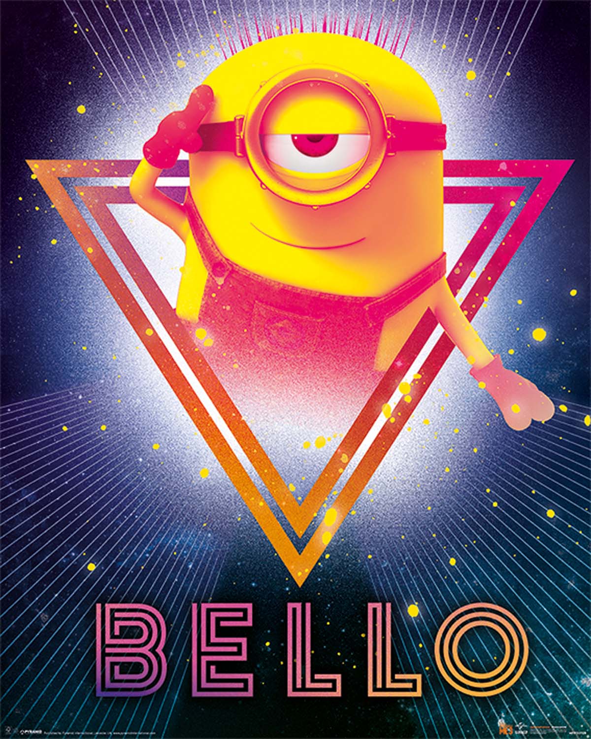 Minions: Pyramid - Despicable Me 3 - 80s Bello (Poster Mini 50x40cm)