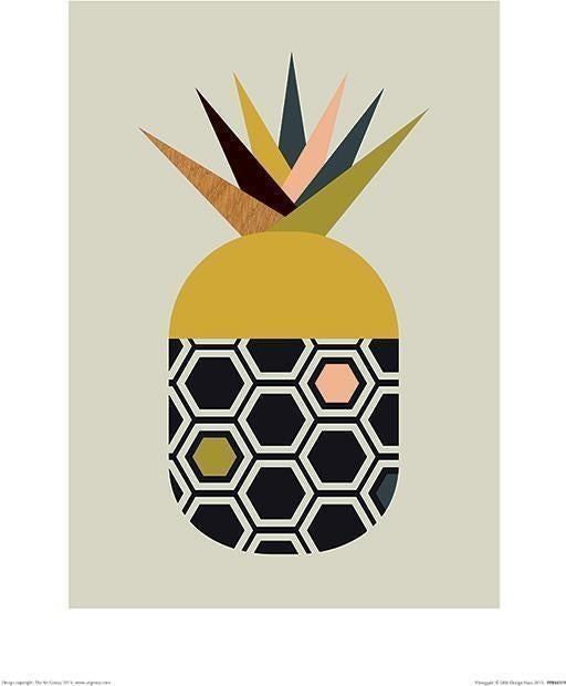 Pyramid: Little Design Haus: Pineapple (Stampa 30X40 Cm)