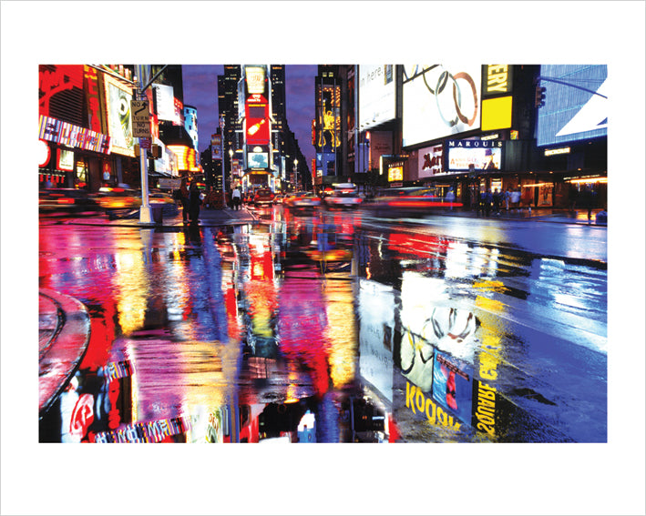 Pyramid: Times Square Colours -Art Print 50X40 Cm- (Stampa)