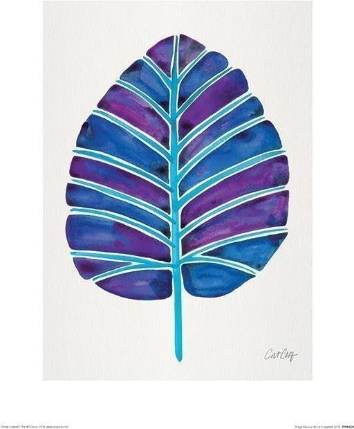 Cat Coquillette: Pyramid - Indigo Alocasia (Stampa 30X40 Cm)