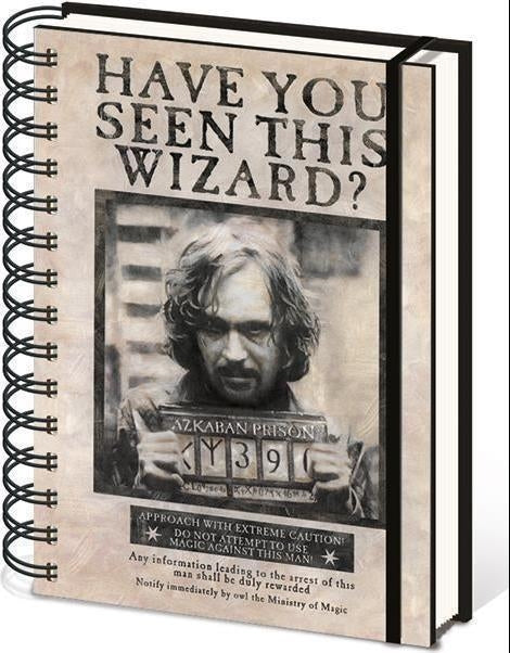 Harry Potter: Pyramid - Wanted Sirius Black (Wiro A5 Notebook / Quaderno)