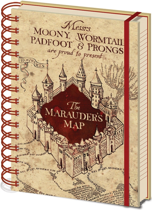 Harry Potter: Pyramid - The Marauders Map (Wiro A5 Notebook / Quaderno)