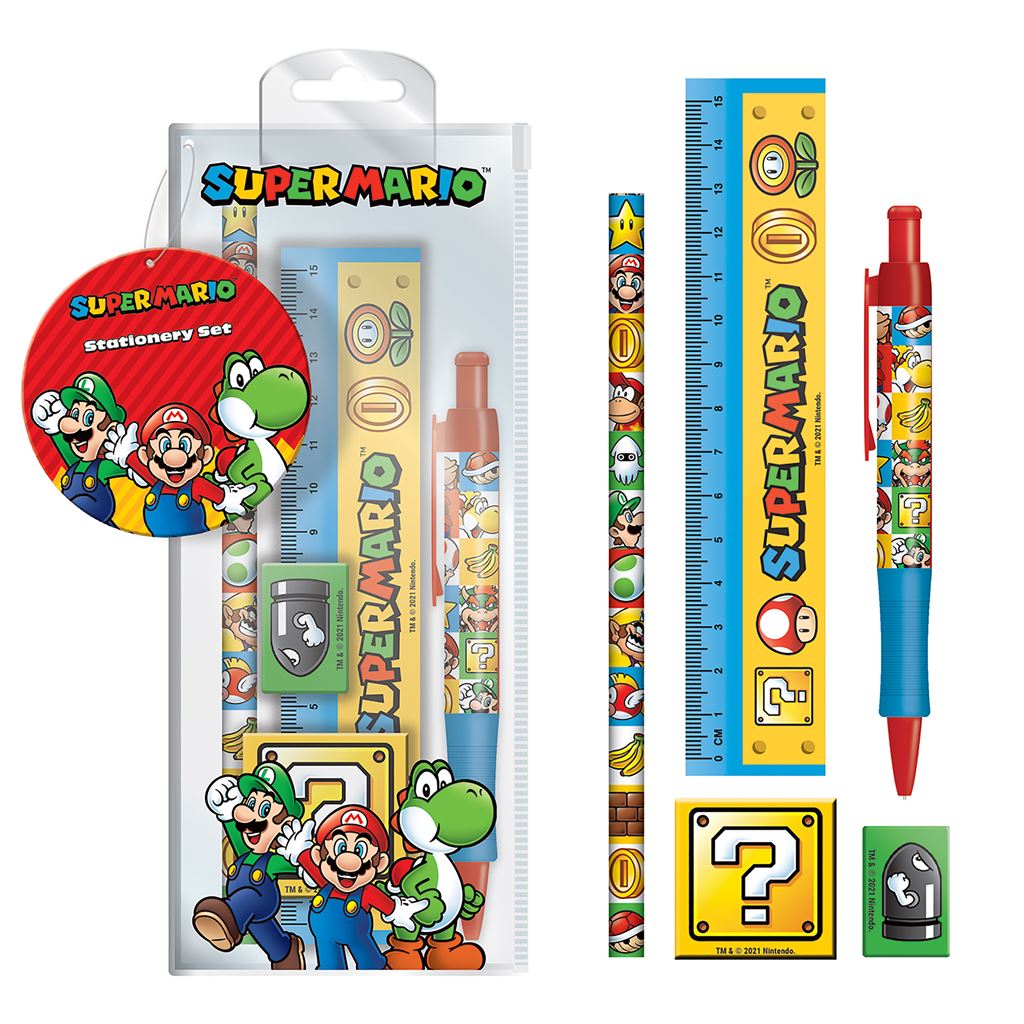 Nintendo: Pyramid - Super Mario (Stationery Bag / Set Cancelleria)