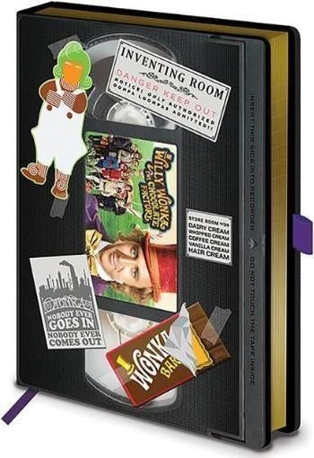 Willy Wonka & The Chocolate Factory: Pyramid - (Vhs) A5 Premium Notebook