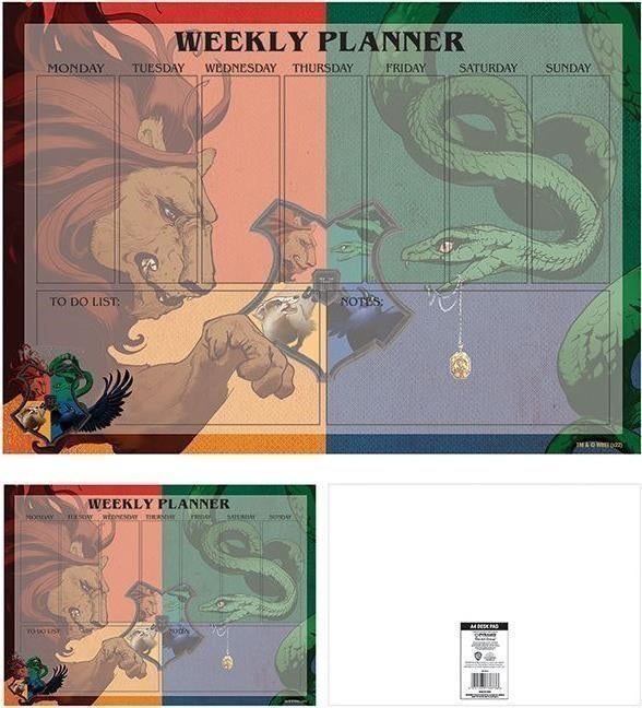 Harry Potter: Pyramid - Intricate Houses (A4 Desk Pads / Pad Scrivania)