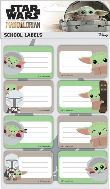 Star Wars: Pyramid - The Mandalorian - Expressions Of The Child School Labels (Set Etichette)