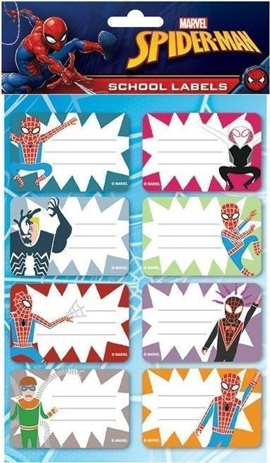Marvel: Pyramid - (Spider-Man Sketch) School Labels