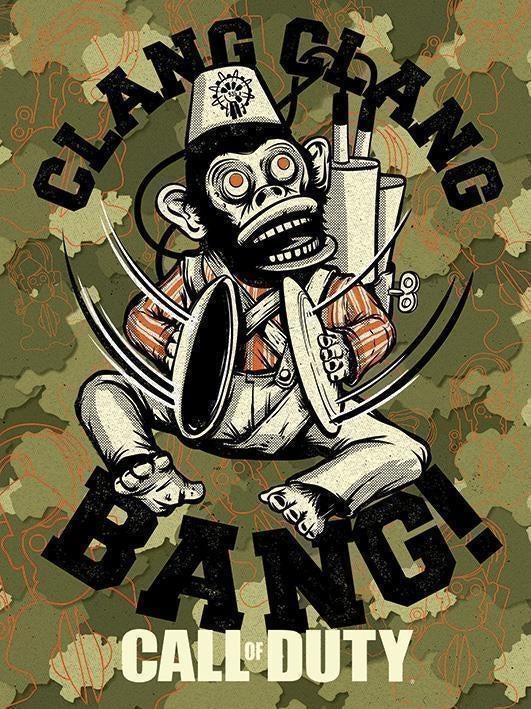 Call Of Duty: Pyramid - Evergreen (Monkey Bomb) 60X80 (Stampa Su Tela)