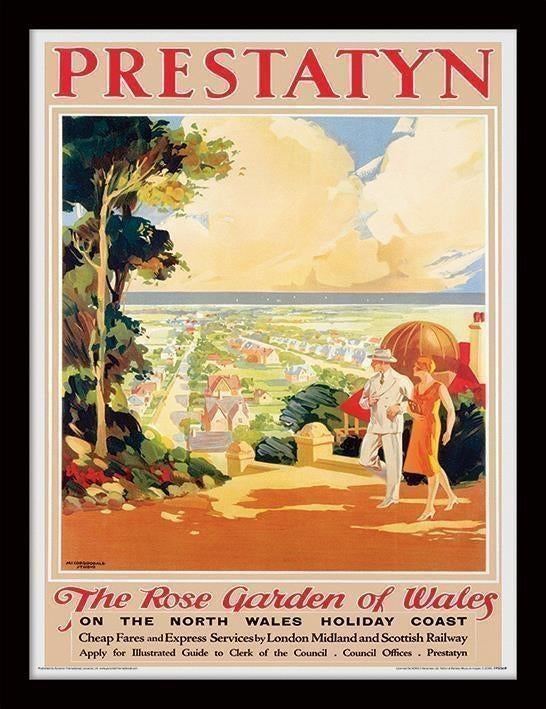 Pyramid: Prestatyn (The Rose Garden Of Wales By Mccorquodale Studio) (Stampa In Cornice)