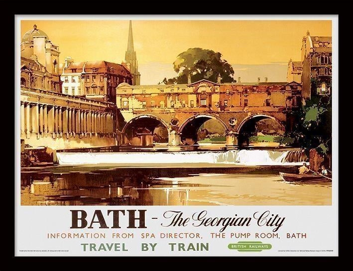 Pyramid: Bath (The Pump Room By Claude Buckle) (Stampa In Cornice)
