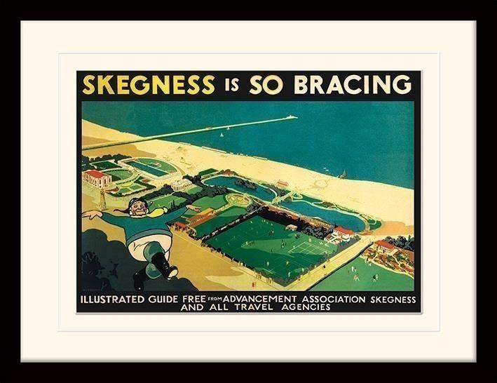Pyramid: Skegness (4 By V L Danvers) (Stampa In Cornice)