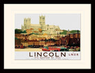 Pyramid: Lincoln (Cathedral & Boats By Fred Taylor) (Stampa In Cornice)