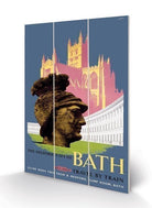 Pyramid: Bath (The Royal Crescent By Lander) Micro Wood (Stampa Su Legno)