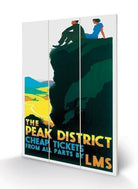 Pyramid: Peak District (Cliff By Ralph Mott) Micro Wood (Stampa Su Legno)
