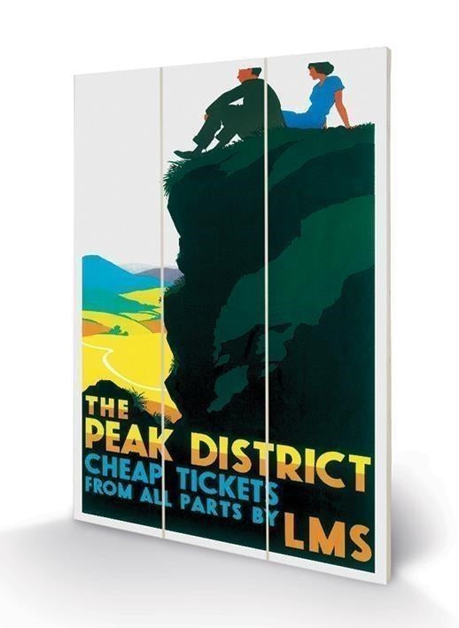 Pyramid: Peak District (Cliff By Ralph Mott) Micro Wood (Stampa Su Legno)