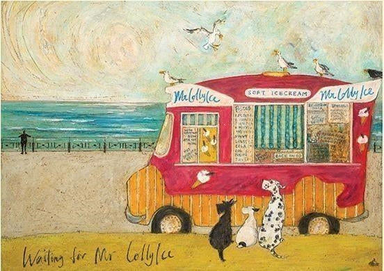 Sam Toft: Pyramid - Waiting For Mr Lollyice (Stampa Montata 30X40 Cm)