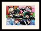 My Hero Academia: Pyramid - Comic Action (Stampa In Cornice Bordata Plexiglass 30X40Cm)