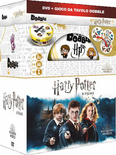 Harry Potter - La Collezione Completa (8 Dvd+Gioco Da Tavolo Dobble)