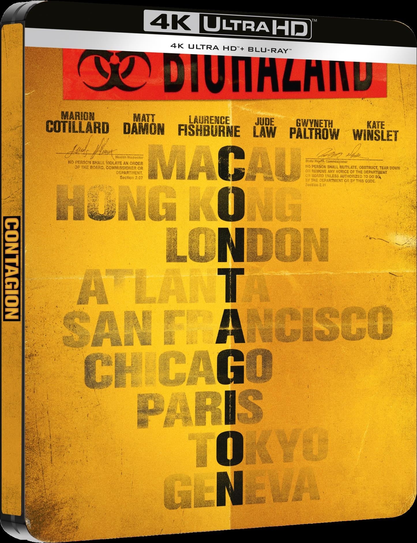 Contagion (Steelbook) (4K Ultra Hd + Blu-Ray)