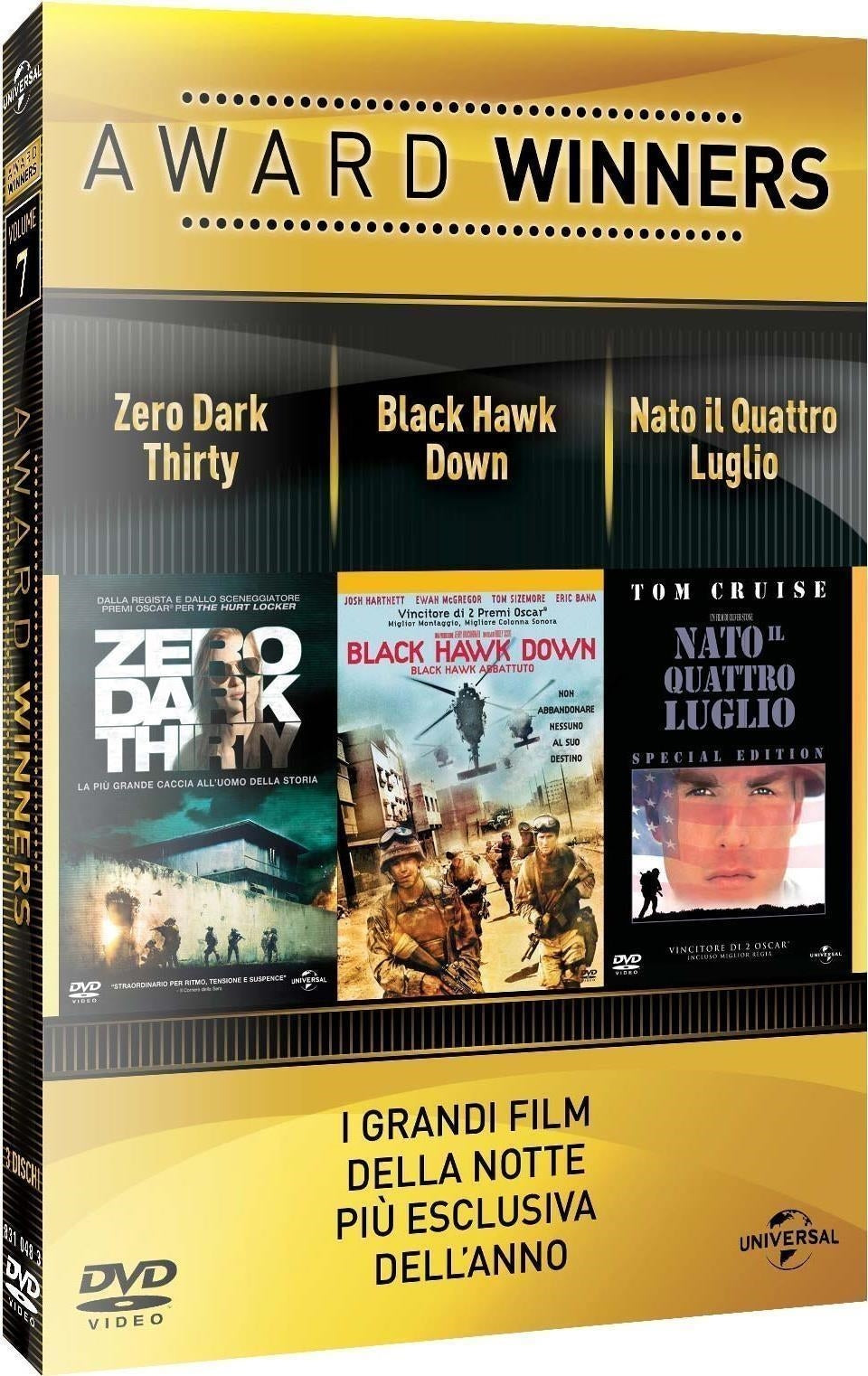 Zero Dark Thirty / Black Hawk Dawn / Nato Il 4 Luglio - Oscar Collection (3 Dvd)