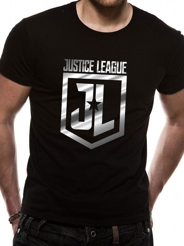 Dc Comics: Justice League - Foil Logo (T-Shirt Unisex Tg. M)
