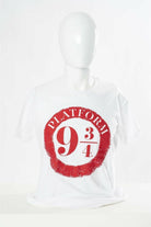 Harry Potter: White Platform 9&3 Quarters Raised Print (T-Shirt Unisex Tg. 2XL)