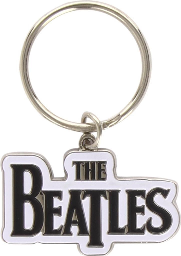 Beatles (The): Drop T Black (Portachiavi Metallo)