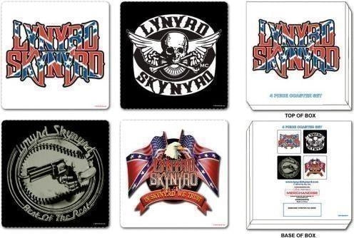 Lynyrd Skynyrd: Mixed Designs (Set 4 Sottobicchieri)