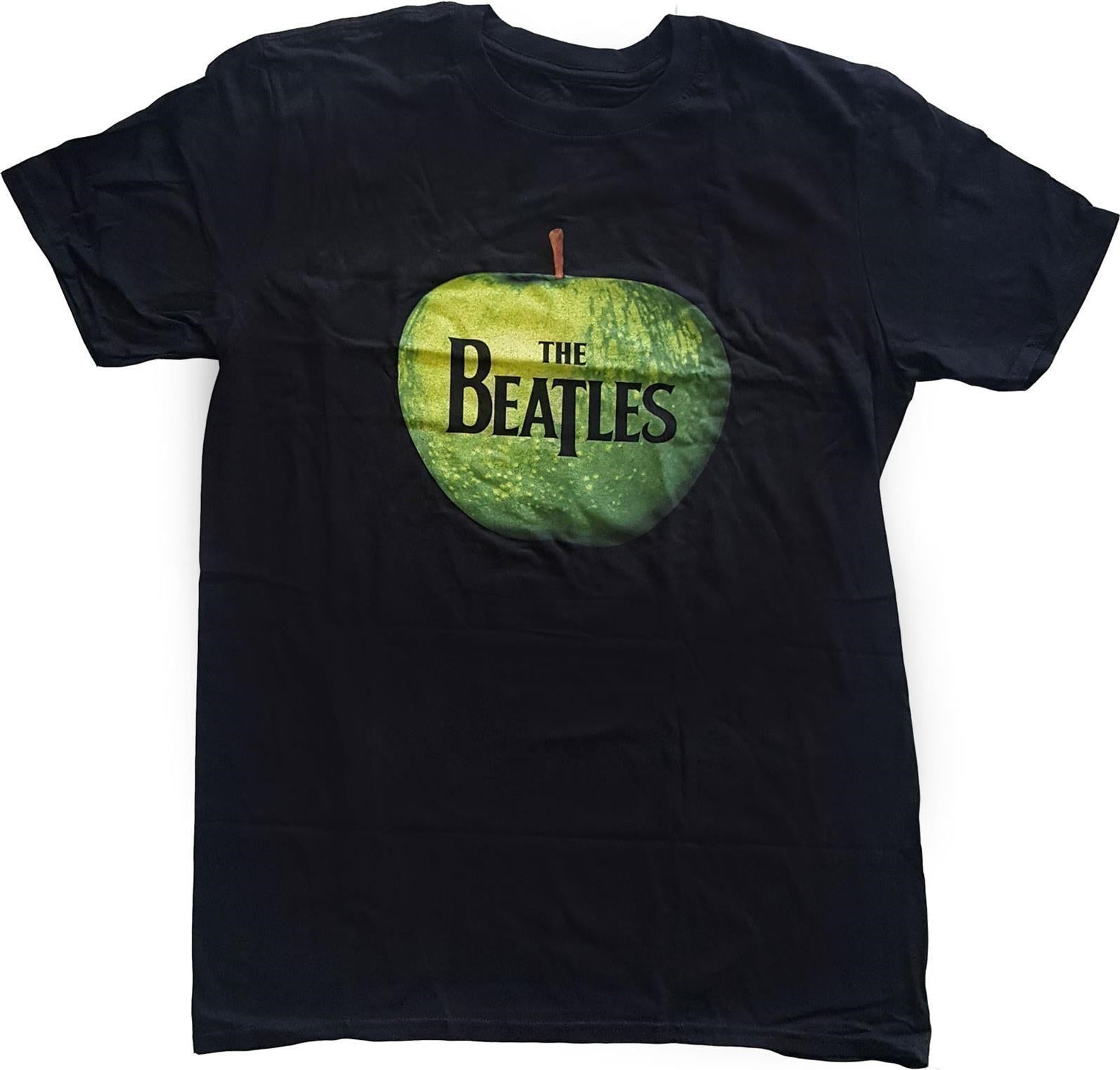 Beatles (The): Apple Black (T-Shirt Unisex Tg. S)