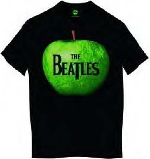 Beatles (The): Apple Black (T-Shirt Unisex Tg. L)