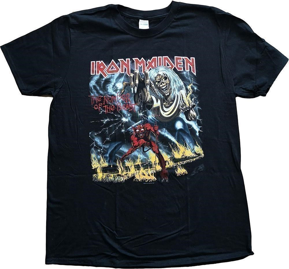 Iron Maiden: Number Of The Beast Black (T-Shirt Unisex Tg. XL)