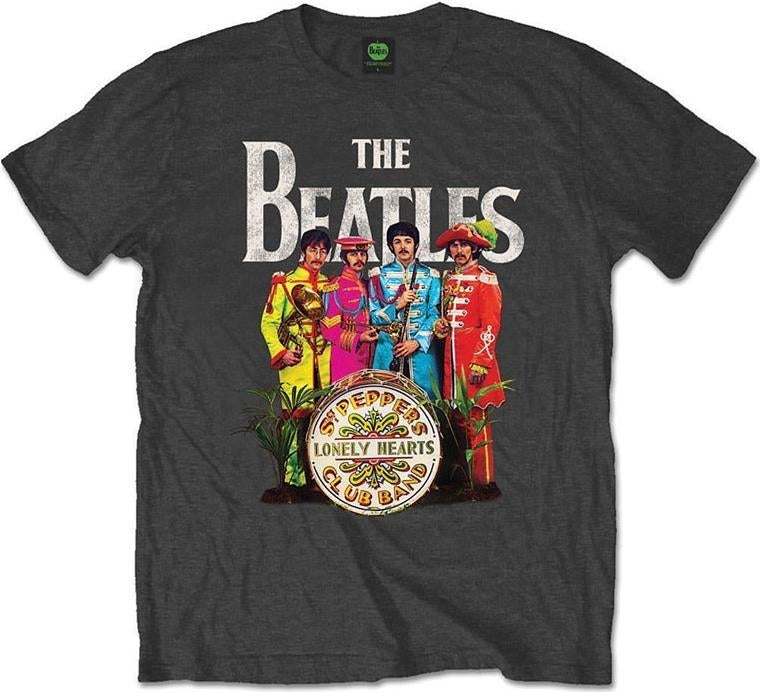 Beatles (The): Rock Off - Sgt. Pepper Charcoal (T-Shirt Unisex Tg. M)