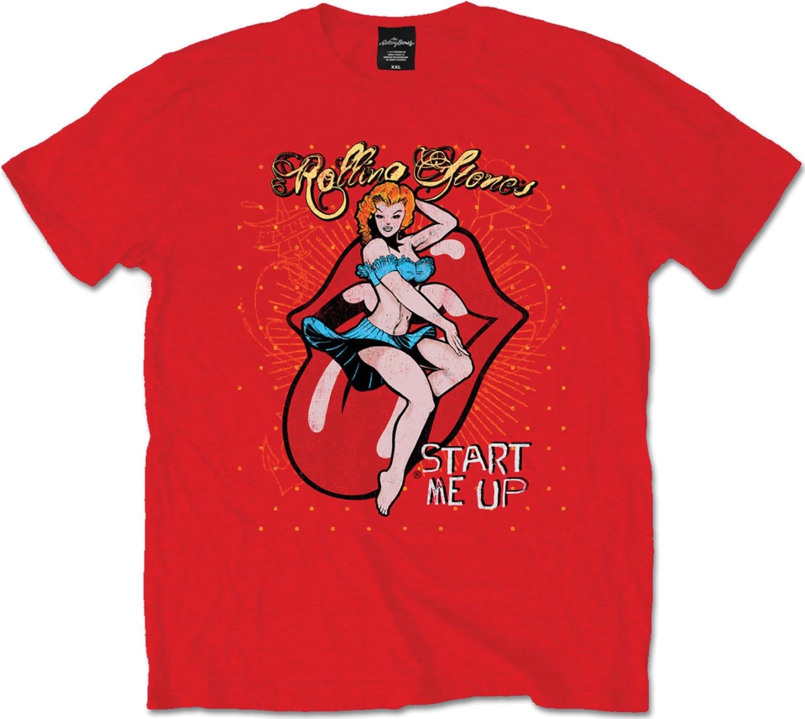 Rolling Stones (The): Rock Off - Start Me Up Red (T-Shirt Unisex Tg. XL)