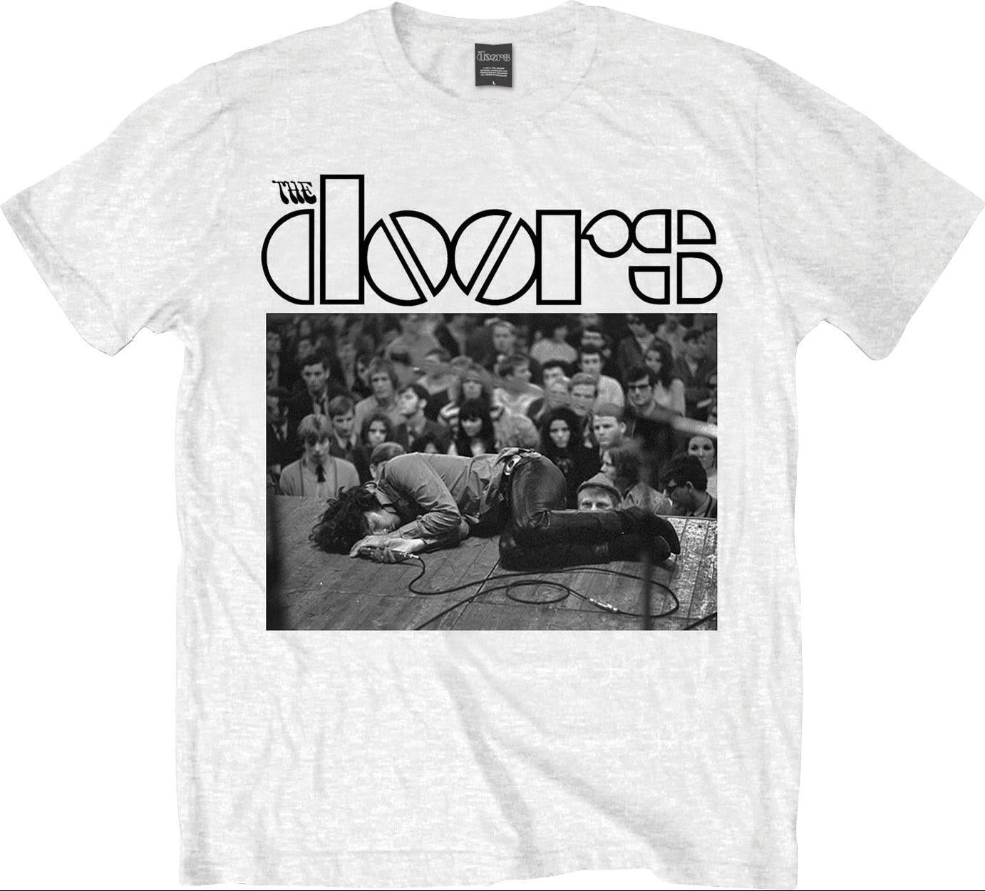 Doors (The): Jim On Floor White (T-Shirt Unisex Tg. S)