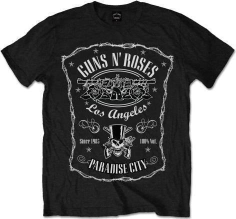 Guns N' Roses: Rock Off - Paradise City Label (T-Shirt Unisex Tg. L)