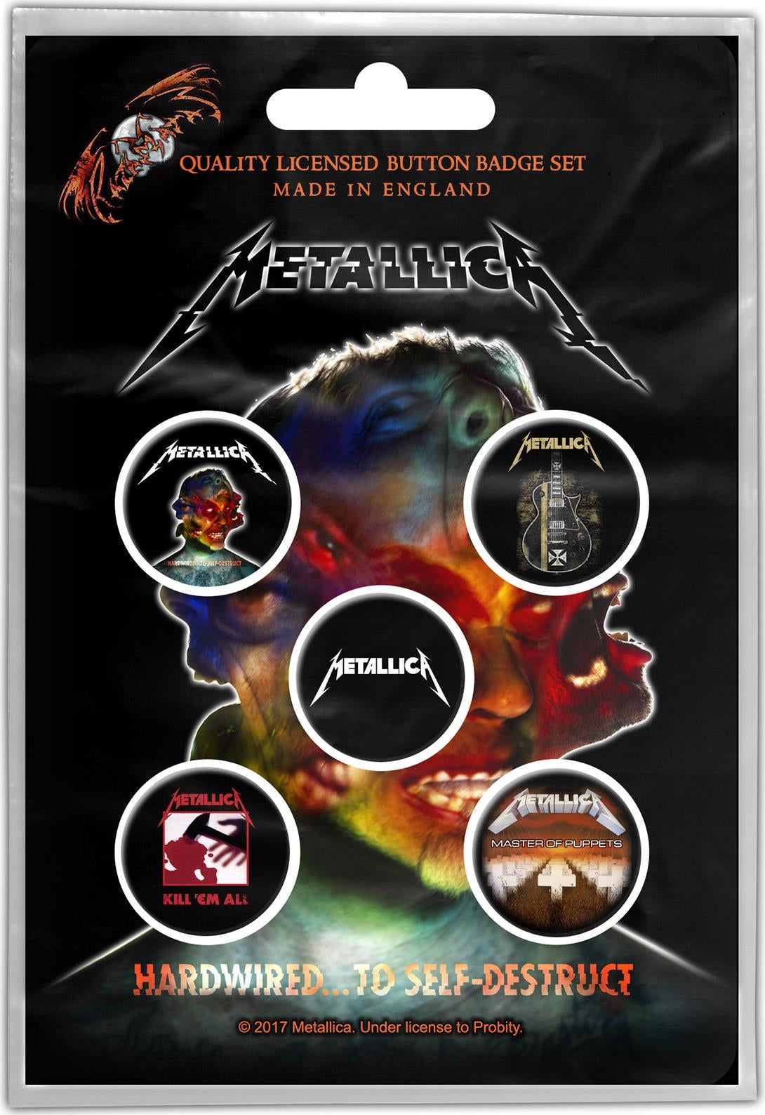 Metallica: Hardwired To Self-Destruct Button (Badge Pack)