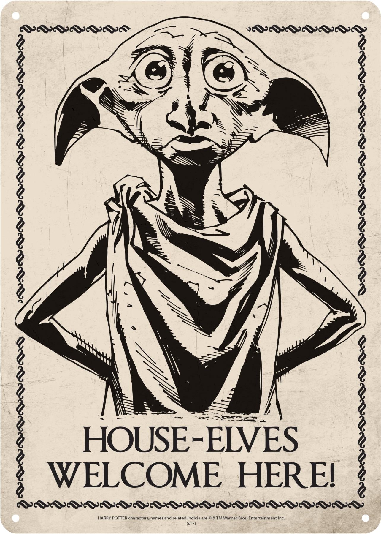 Harry Potter: Half Moon Bay - Dobby (Tin Sign Small / Targa Metallica)