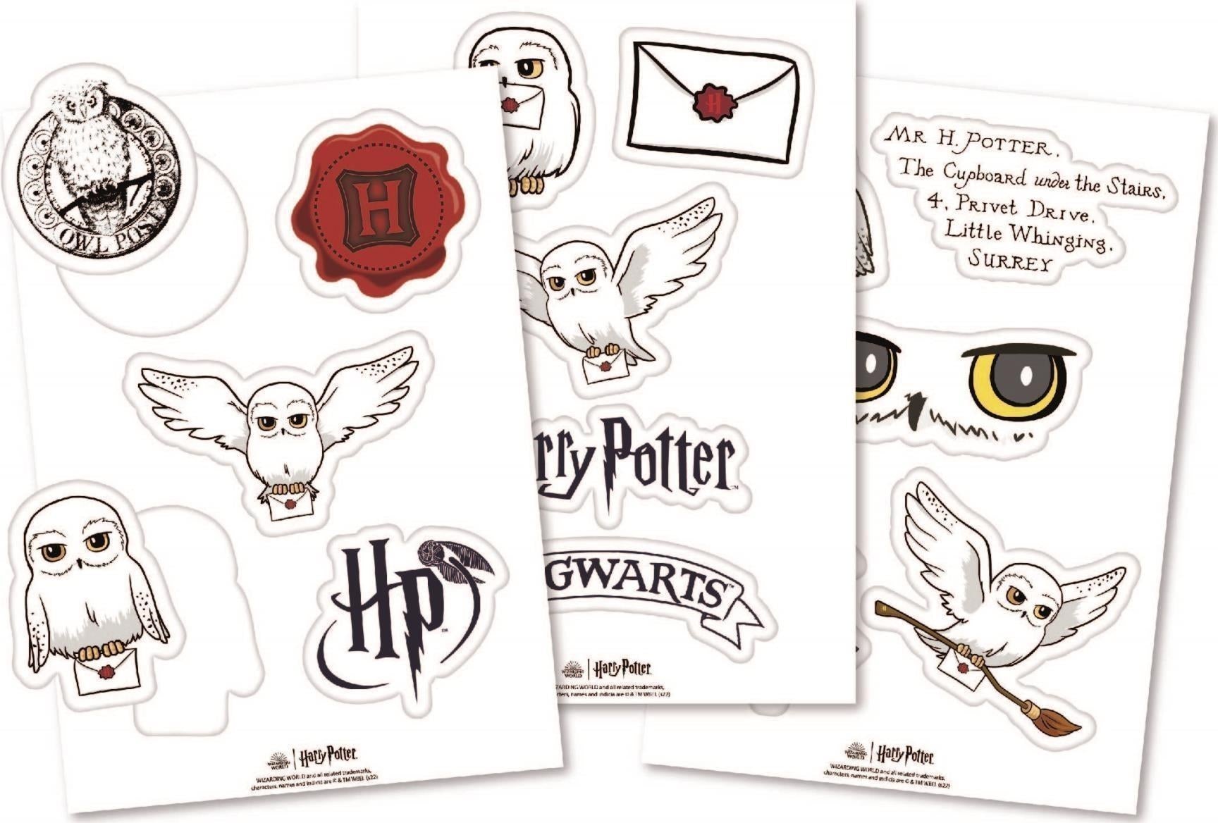 Harry Potter: Half Moon Bay - Hedwig (Sticker Sheet / Foglio Di Adesivi)