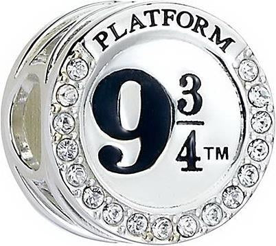 Harry Potter: The Carat Shop - Sterling Silver Platform 9 3/4 Spacer Bead Embellished With Swarovski Crystals (Stopper)