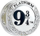 Harry Potter: The Carat Shop - Sterling Silver Platform 9 3/4 Spacer Bead Embellished With Swarovski Crystals (Stopper)