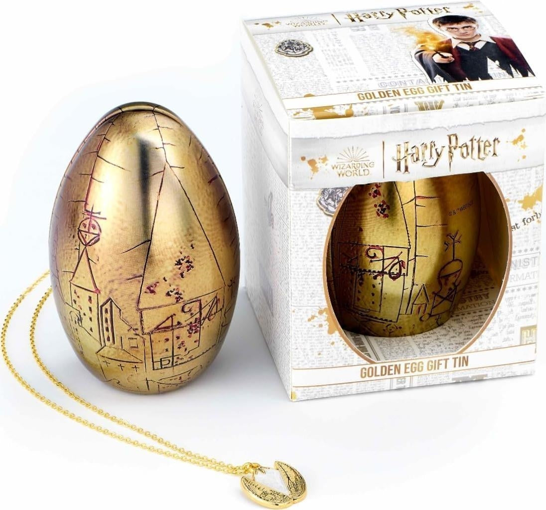 Harry Potter: The Carat Shop - Boxed Golden Egg Gift Tin With Necklace - Gold
