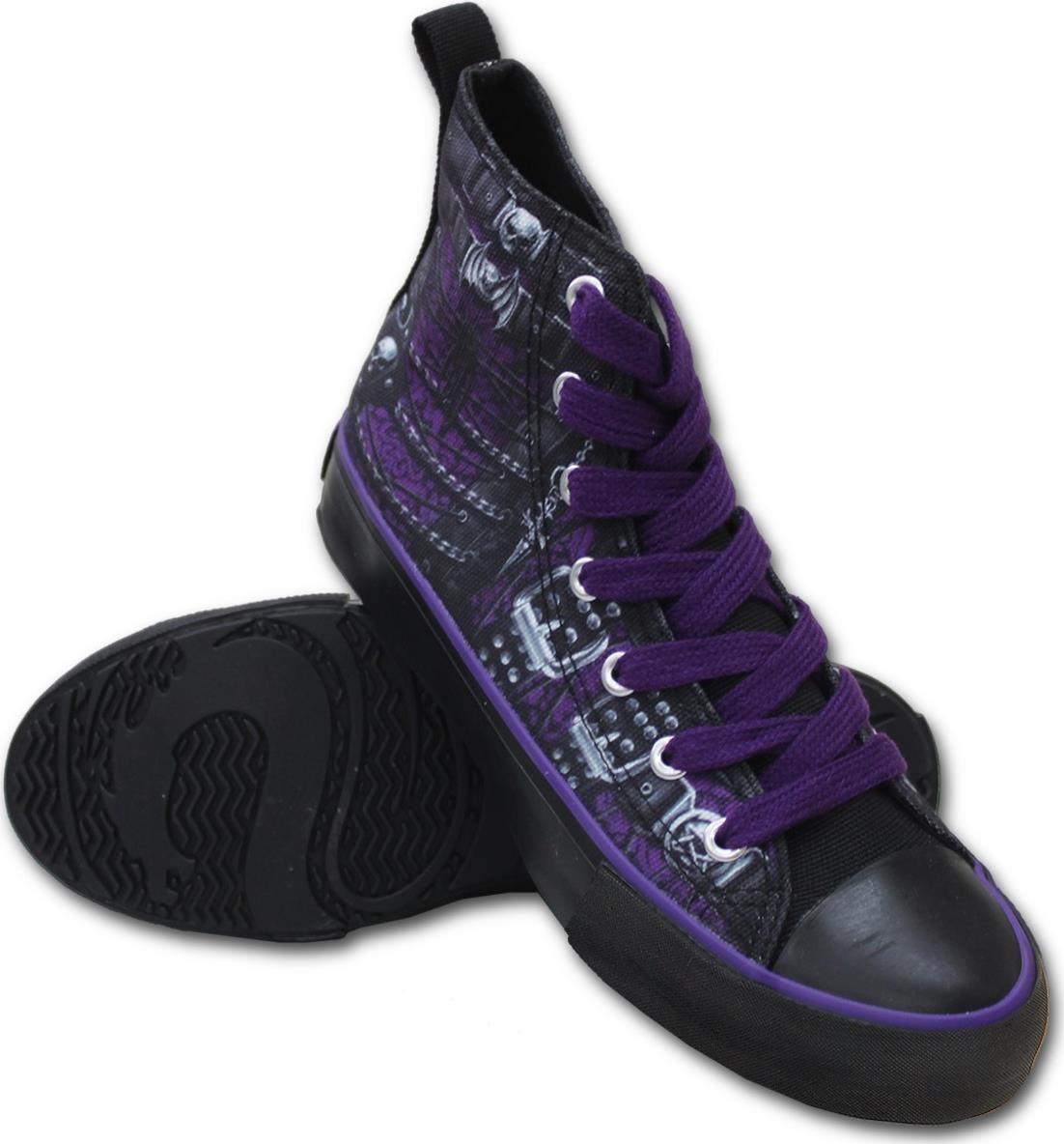 Spiral: Waisted Corset - Sneakers - Ladies High Top Laceup