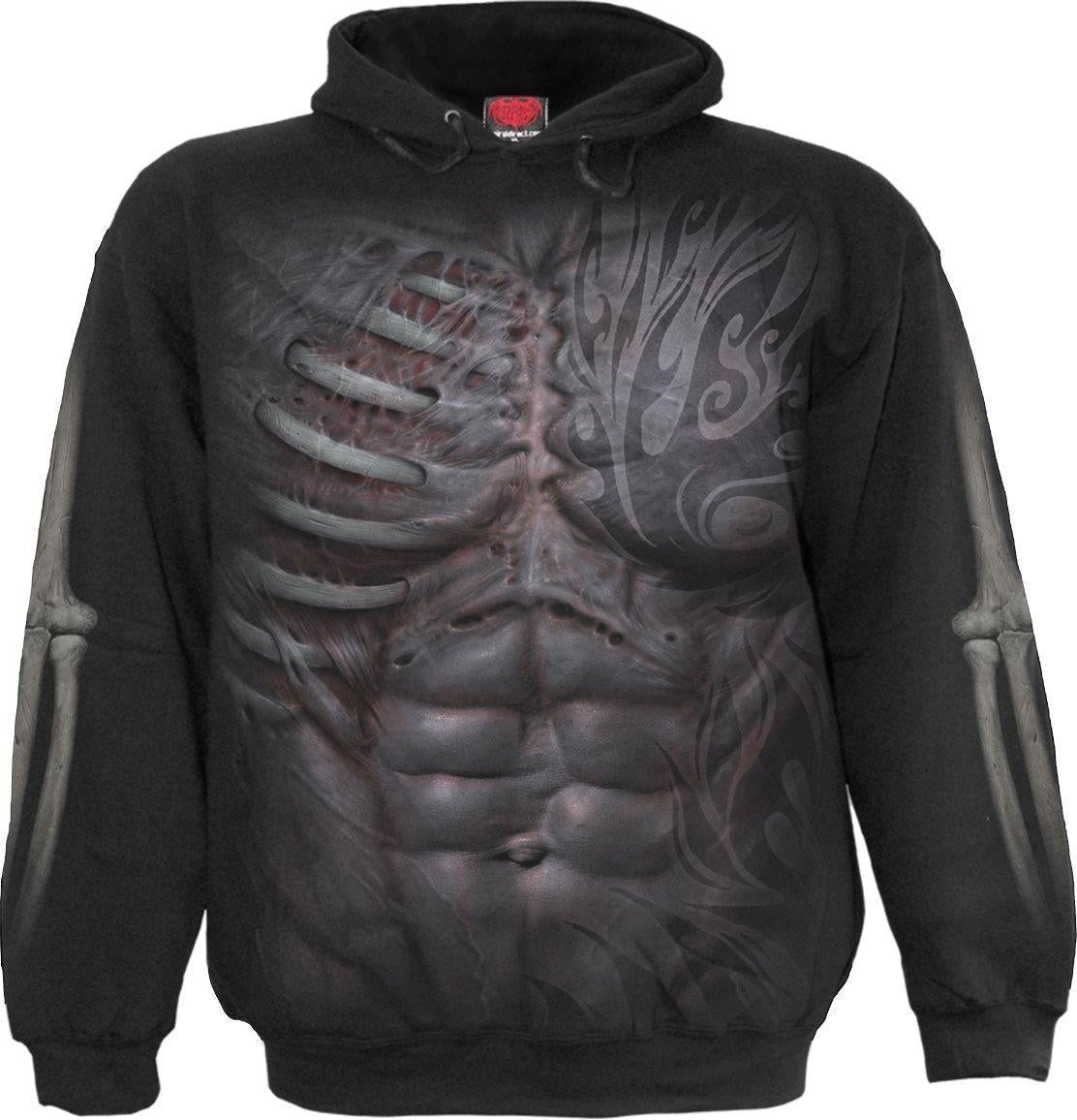 Spiral: Ripped Side Pocket Black (Felpa Con Cappuccio Unisex Tg. S)